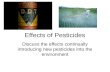 Effects of Pesticides