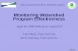 Monitoring Watershed Program Effectiveness