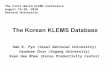 The Korean KLEMS Database