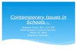 Contemporary Issues in Schools –