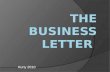 The Business Letter