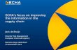 ECHA’s  focus on improving the information in the supply chain