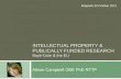 Intellectual property & publically funded research B ayh-Dole & the EU