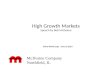 High Growth  Markets Speech by Bob McIlvaine