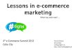 Lessons in e-commerce marketing