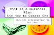 What  is a Business Plan And How to Create One