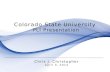 Colorado State University  PLI Presentation