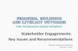 Stakeholder Engagements:  Key Issues and Recommendations Pakistan Microfinance Network September 19, 2013