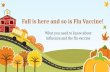 Fall is here and so is Flu Vaccine !
