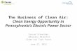 The Business of Clean Air: Clean Energy Opportunity in Pennsylvania’s Electric Power Sector