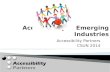 Accessibility in Emerging Industries