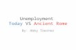 Unemployment  Today VS  Ancient Rome