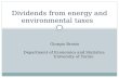 Dividends from energy  and  environmental taxes