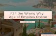 F2P the Wrong Way:  Age of Empires Online