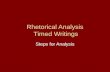 Rhetorical Analysis  Timed Writings