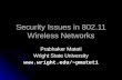 Security Issues in 802.11 Wireless Networks