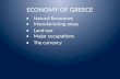 ECONOMY OF  GREECE