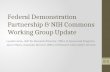Federal Demonstration Partnership & NIH Commons Working Group Update