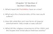 Chapter 14 Section 2 Section Objectives