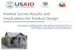 Market Survey Results and  Implications for Product Design