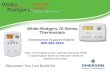 White-Rodgers 70 Series Thermostats Homeowner Support Hotline:  800-284-2925