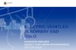 Electric vehicles in  norway  and  oslo