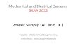 Faculty  of Electrical Engineering Universiti Teknologi  Malaysia