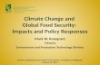 Climate Change and  Global Food Security:  Impacts and Policy Responses