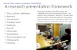 A research presentation framework