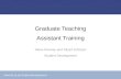 Graduate Teaching Assistant Training