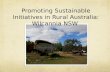 Promoting Sustainable Initiatives in Rural Australia:  Wilcannia  NSW