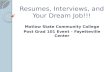 Resumes, Interviews, and Your Dream Job!!!