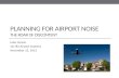 Planning for Airport Noise The Roar of Discontent