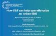 How S&T can help operationalize  an  urban SDG