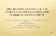 MR Imaging of fistula : Its inputs and implications for surgical management
