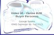 Video 10 -  Online B2B  Buyer  Personas