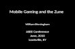 Mobile Gaming and the Zune