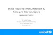 India Routine Immunization & Measles SIA synergies assessment