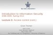 Introduction to Information Security 0368-3065, Spring  2014 Lecture  3:  Access control (cont.)