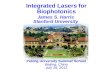 Integrated  Lasers for Biophotonics
