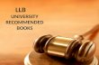 LLB UNIVERSITY RECOMMENDED BOOKS
