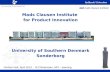 Mads Clausen  Institute for  Product  Innovation University  of Southern Denmark Sonderborg
