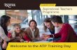 Welcome to the ATP Training Day