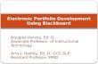 Electronic Portfolio Development Using Blackboard