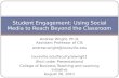 Student  Engagement: Using  Social Media to Reach Beyond the Classroom