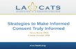 Strategies to Make Informed Consent Truly Informed