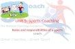 Unit 5: Sports Coaching