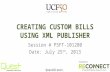 CREATING CUSTOM BILLS USING XML PUBLISHER