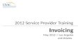2012 Service Provider Training