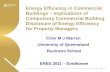 Energy Efficiency in Commercial Buildings – Implications of Compulsory Commercial Building Disclosure of Energy Efficiency for Property Managers